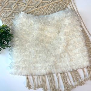 Gap Kids XL 12 slightly off white ruffle skirt